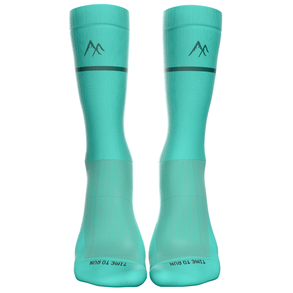 Green Running Socks | Technical Blend