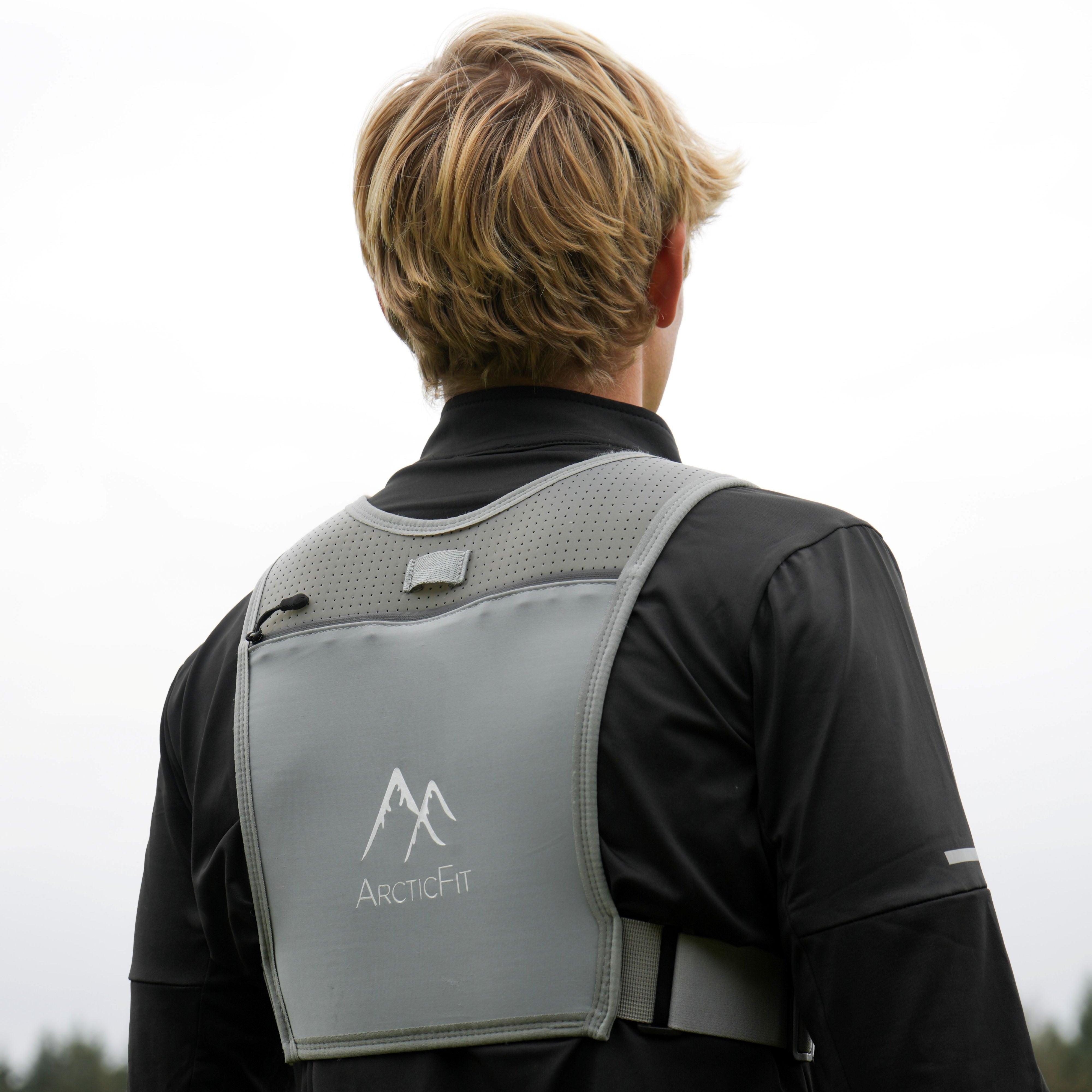 Grey LED Running Vest