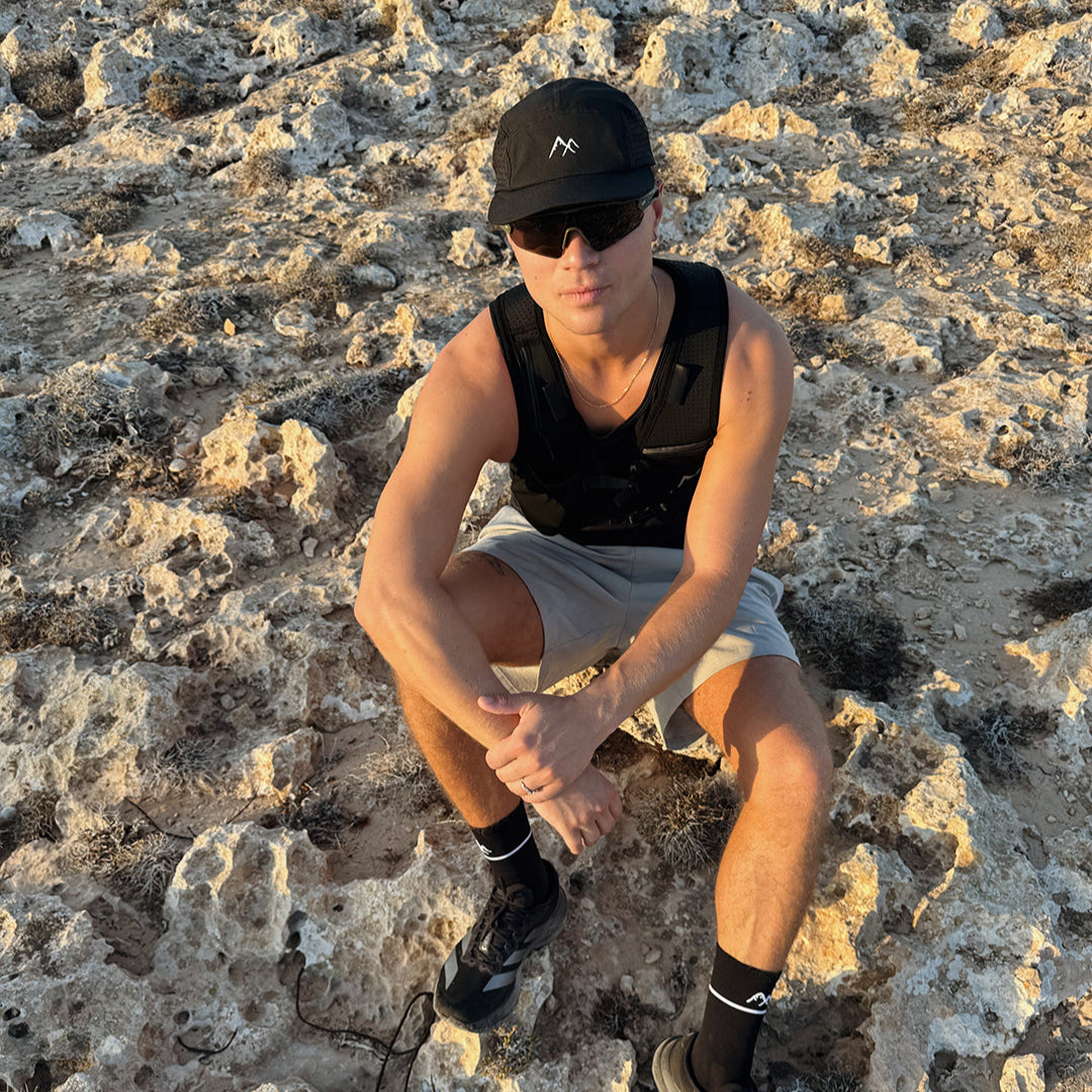 Black Running Cap | LaserFlow