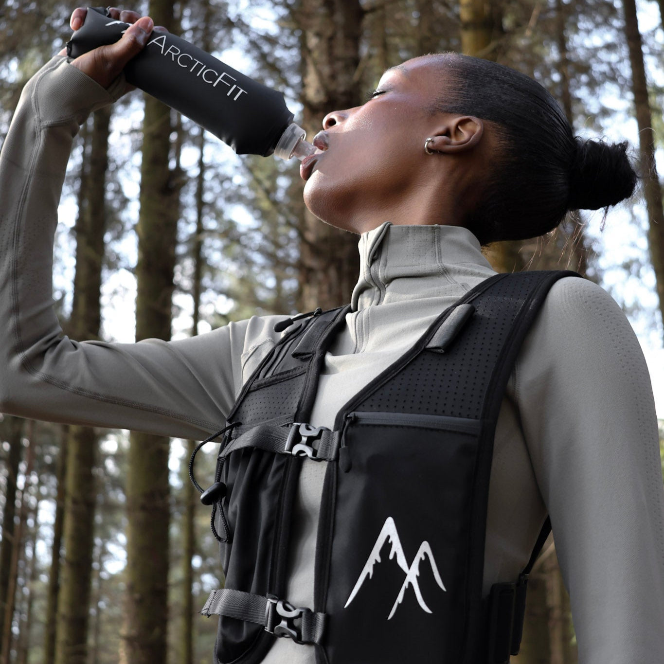 Black LED Running Vest