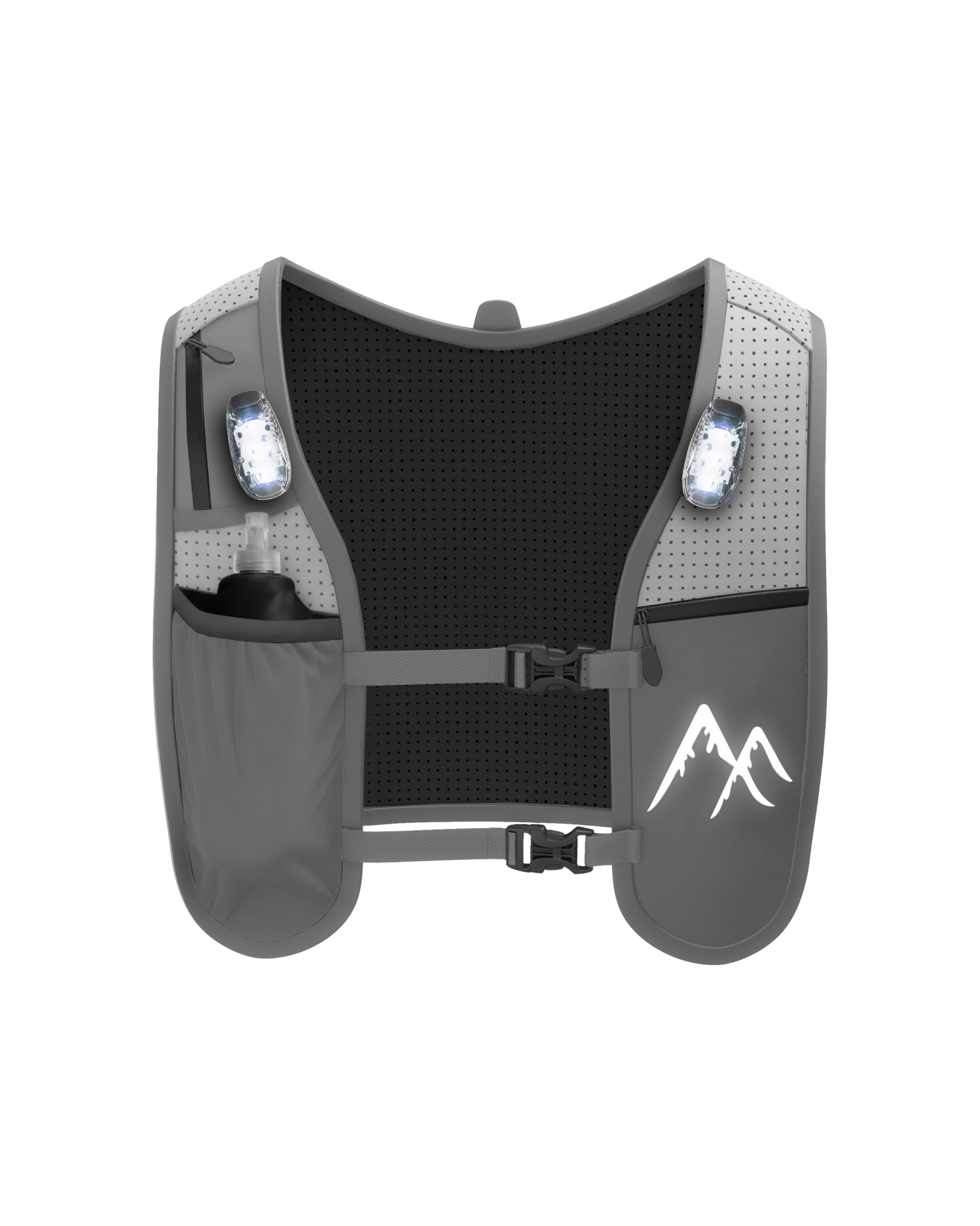 Grey LED Running Vest