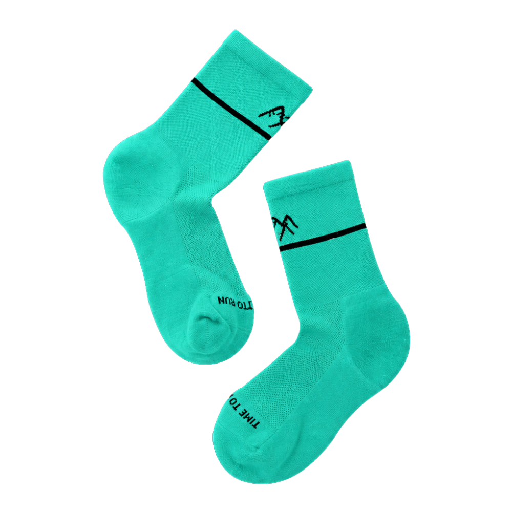 Green Running Socks | Technical Blend