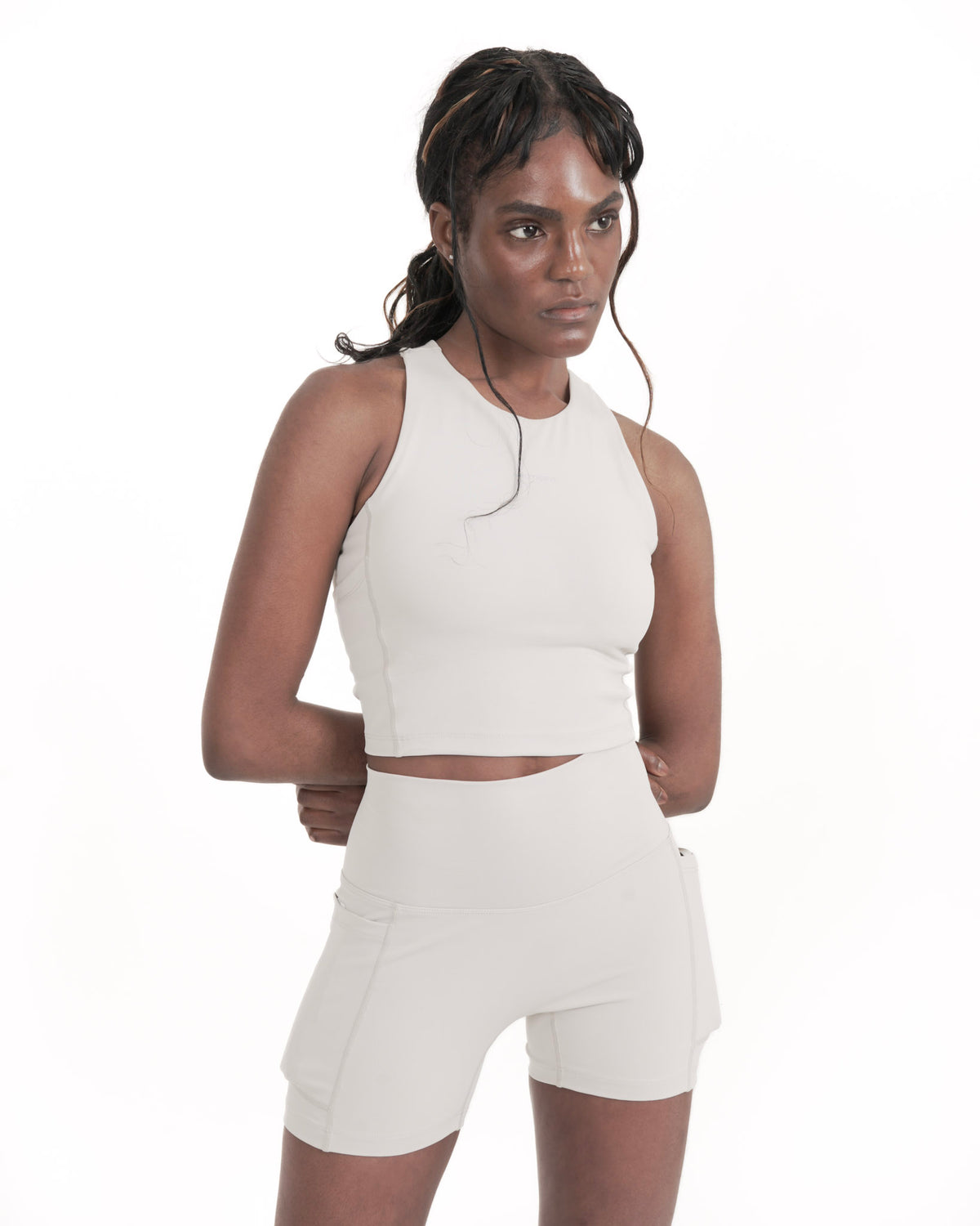 Cropped Racer - Off White