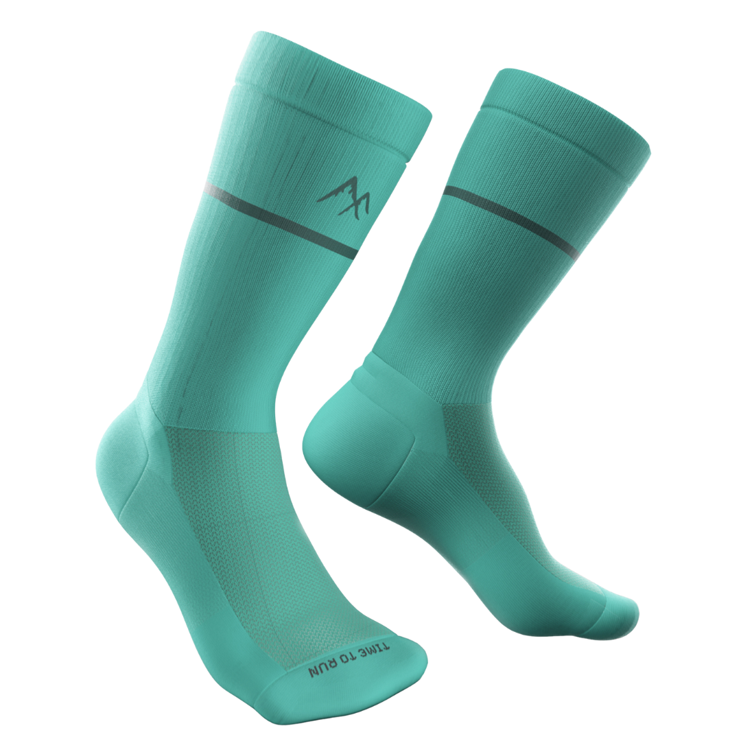 Green Running Socks | Technical Blend