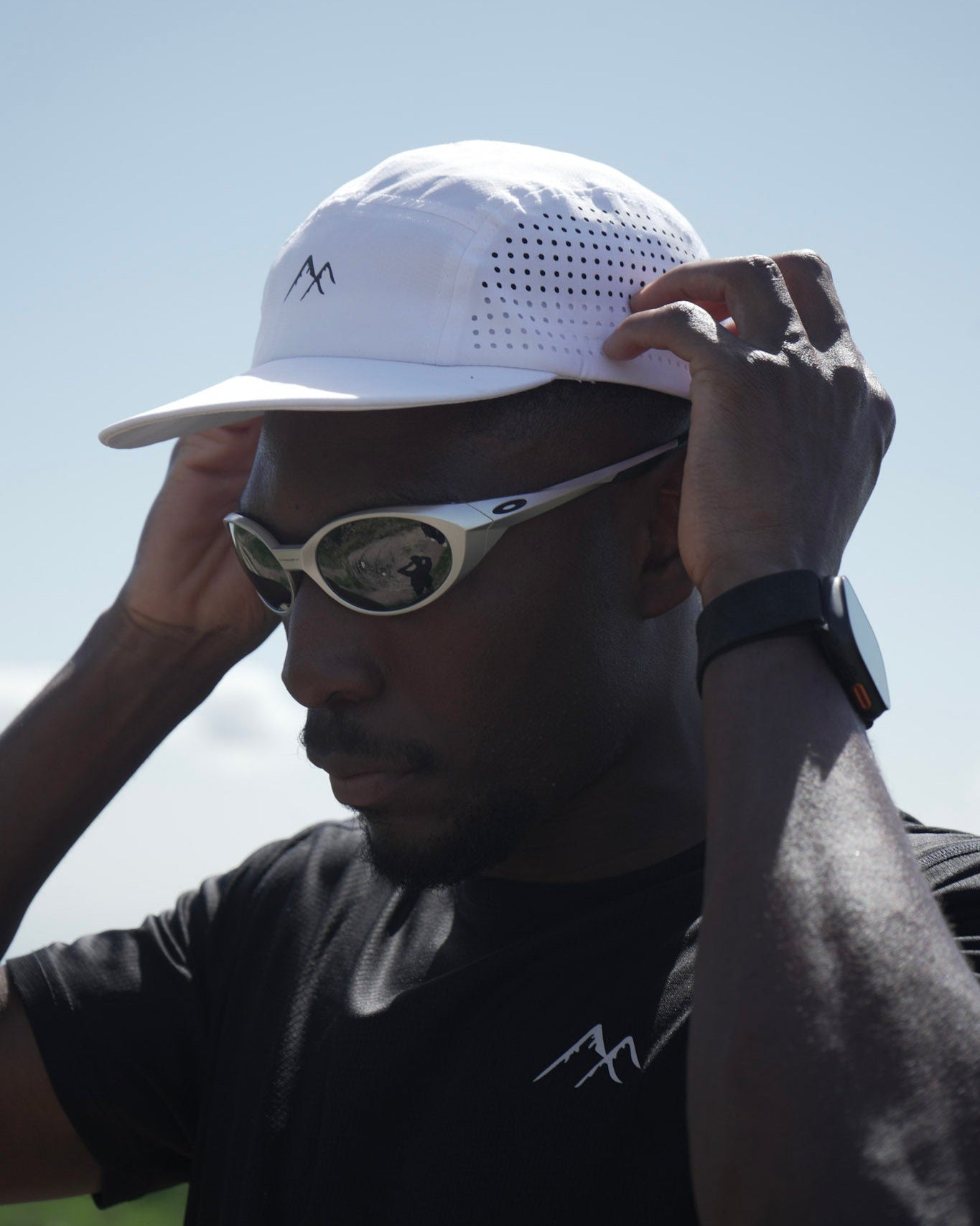 Witte hardloopcap | LaserFlow