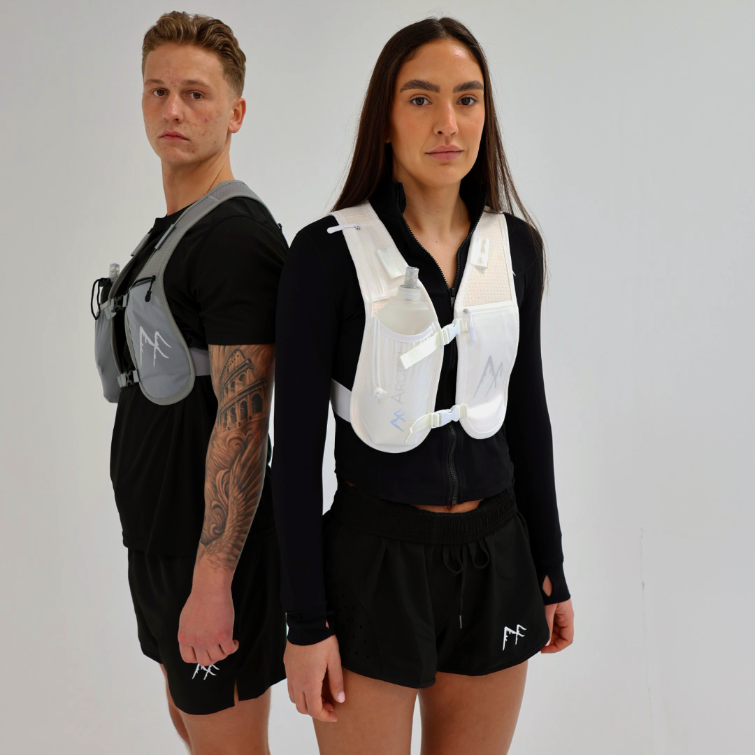 White ArcticFit LED Running Vest