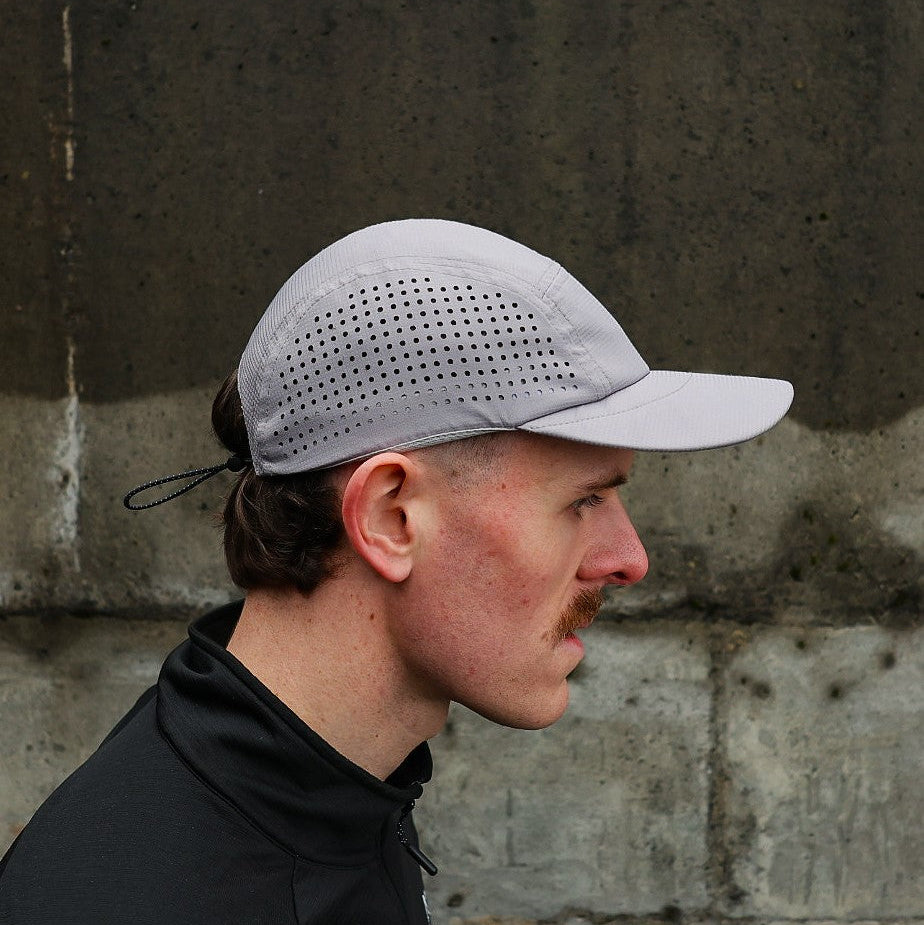 Grey LaserFlow Run Cap