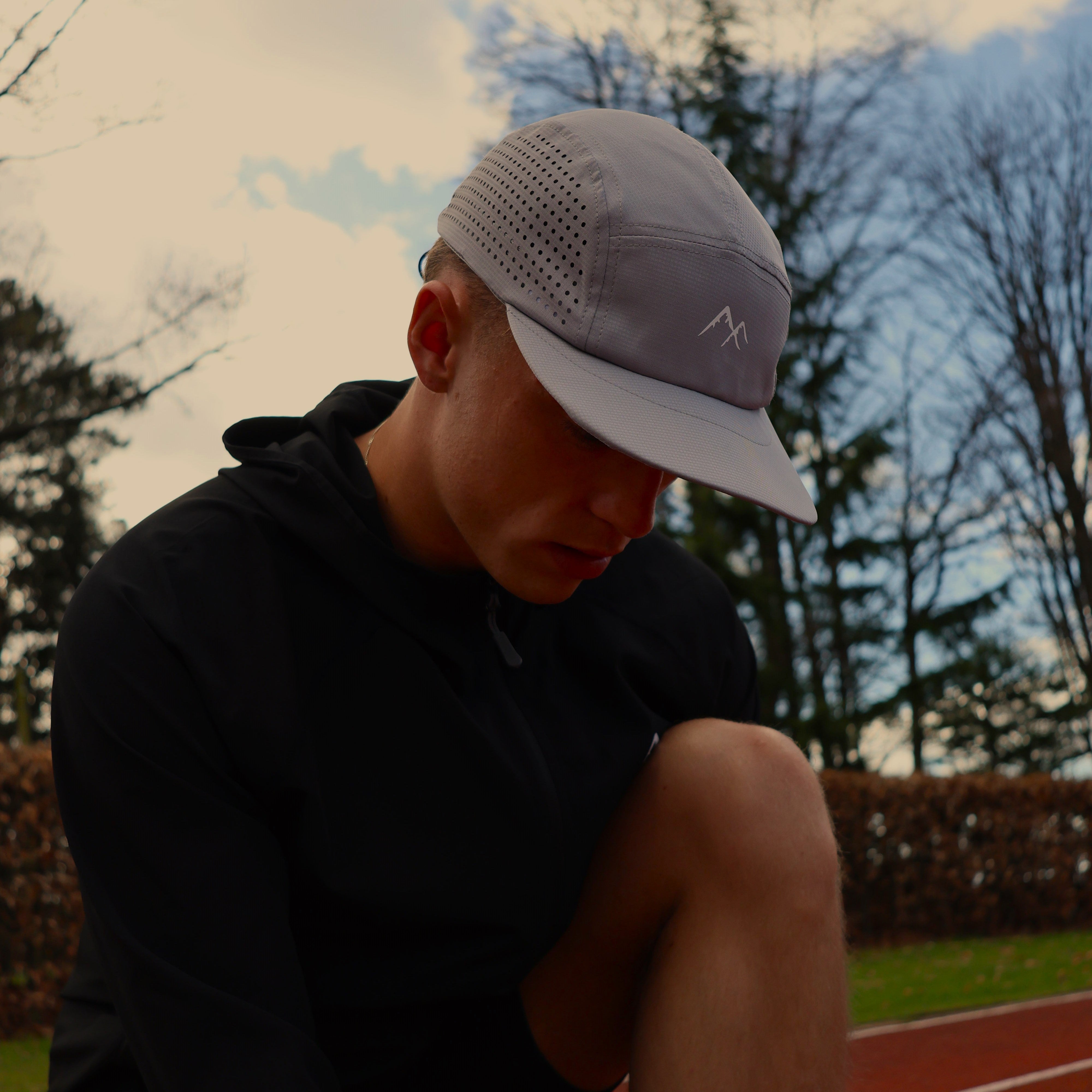 Grey LaserFlow Run Cap