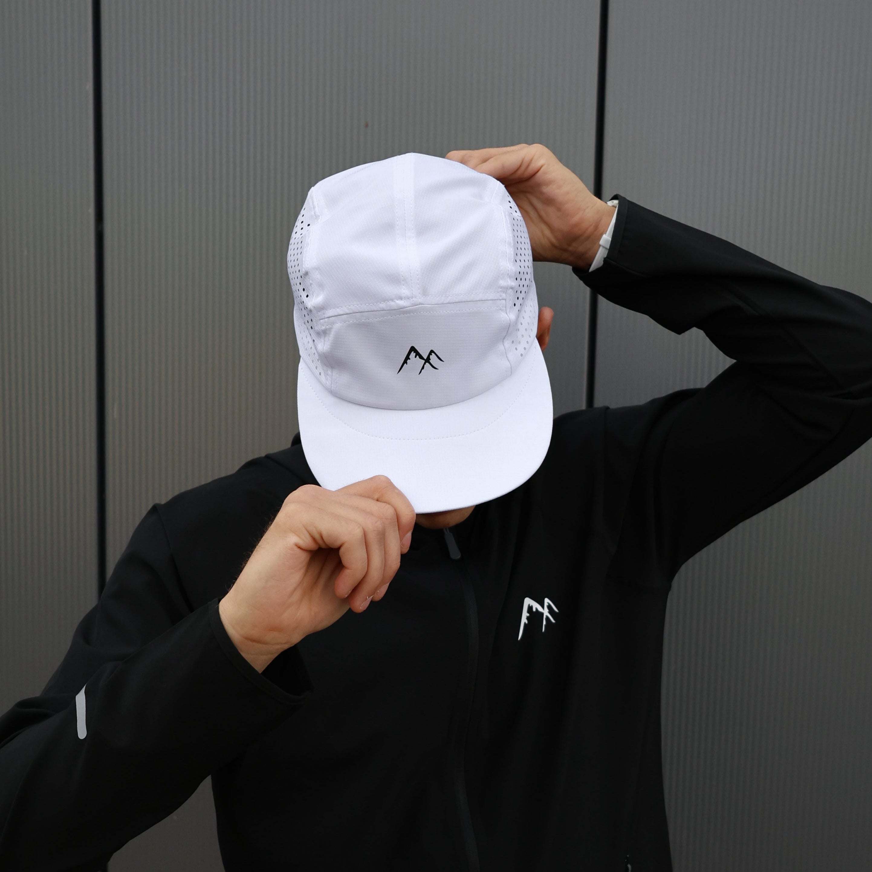 White LaserFlow Run Cap