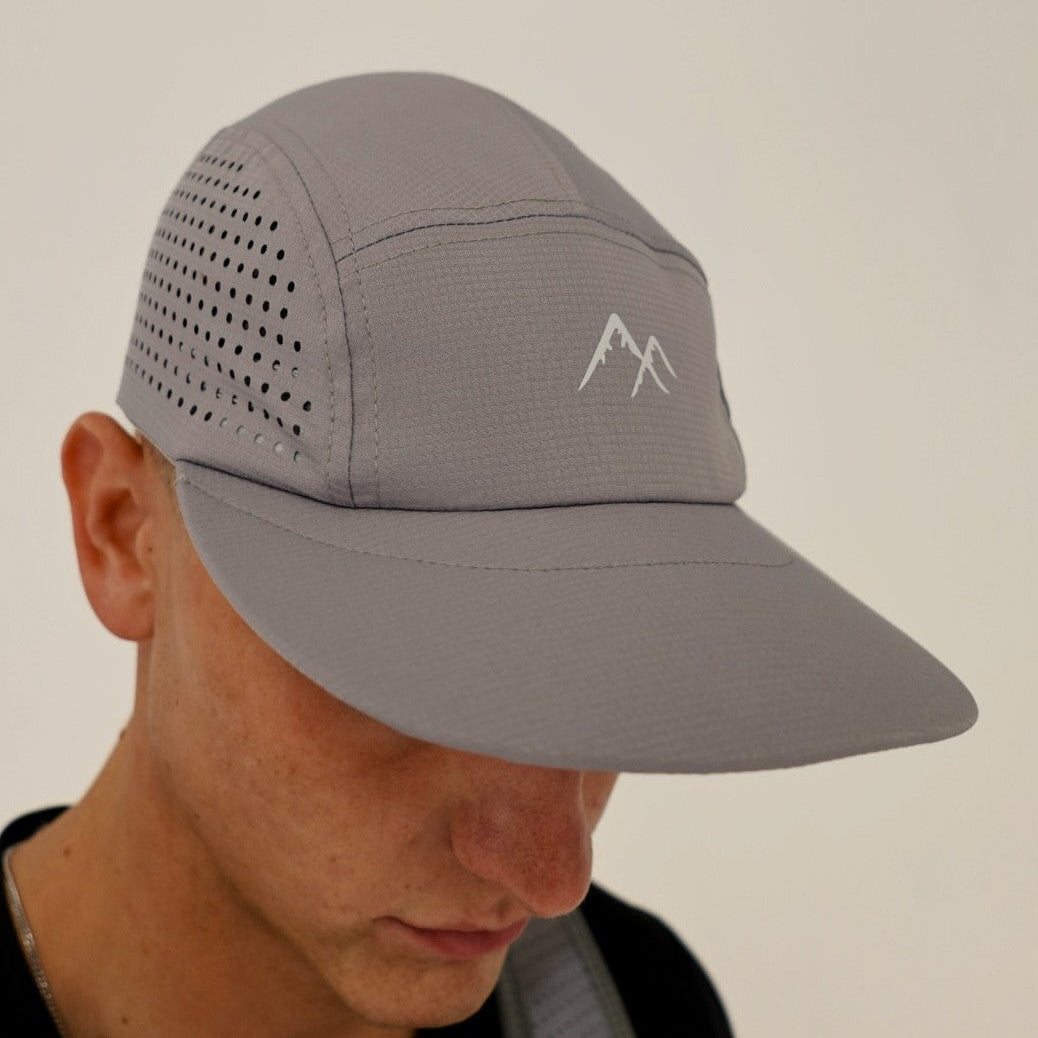 Grey LaserFlow Run Cap