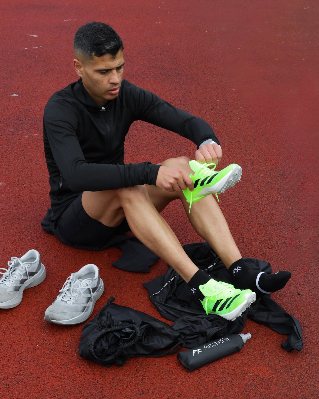 Schwarze kurze Laufsocken | Funktionsmaterial-3