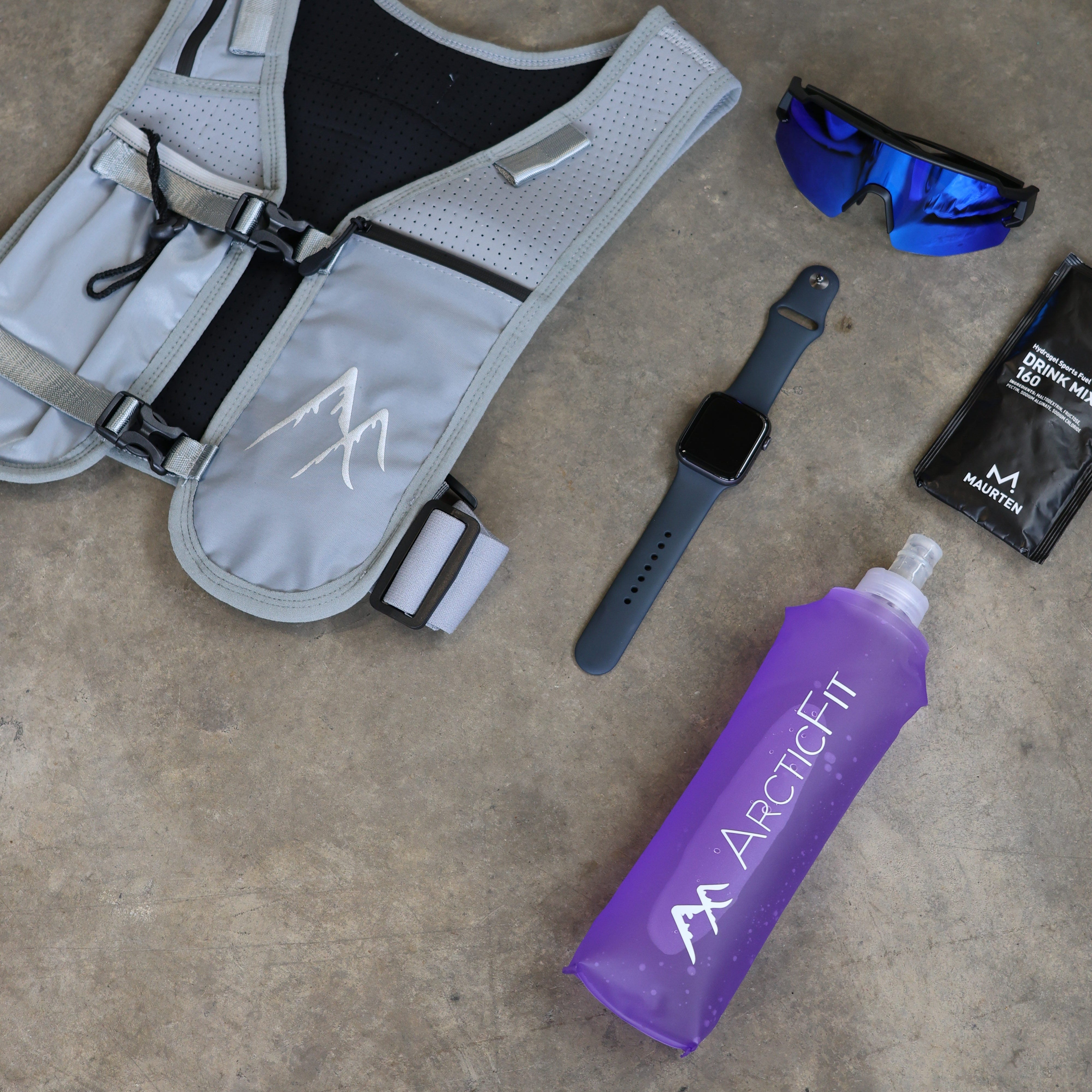 Purple Collapsible Water Bottle