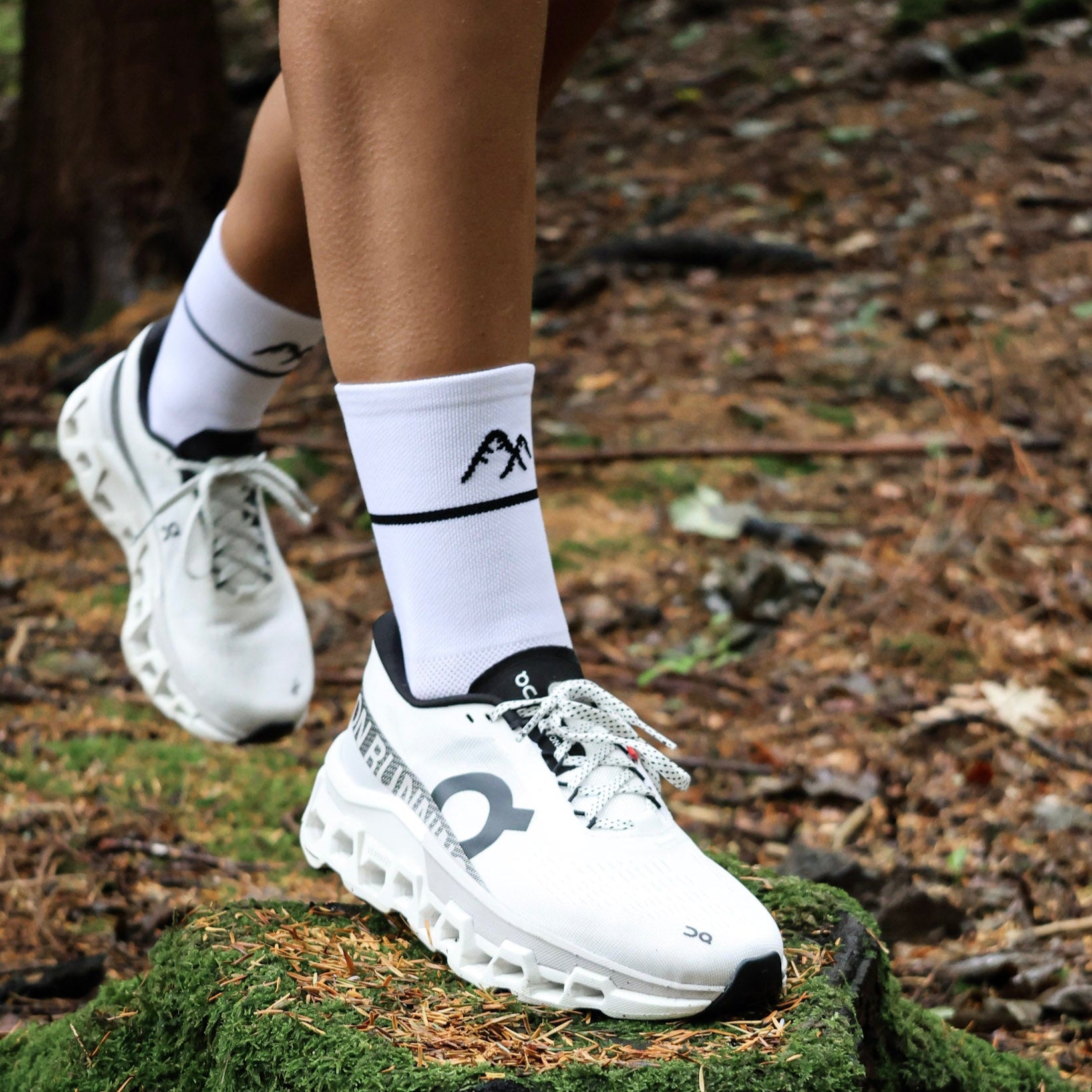 White Running Socks | Technical Blend