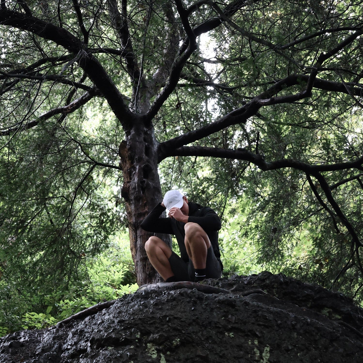 White Running Cap | LaserFlow