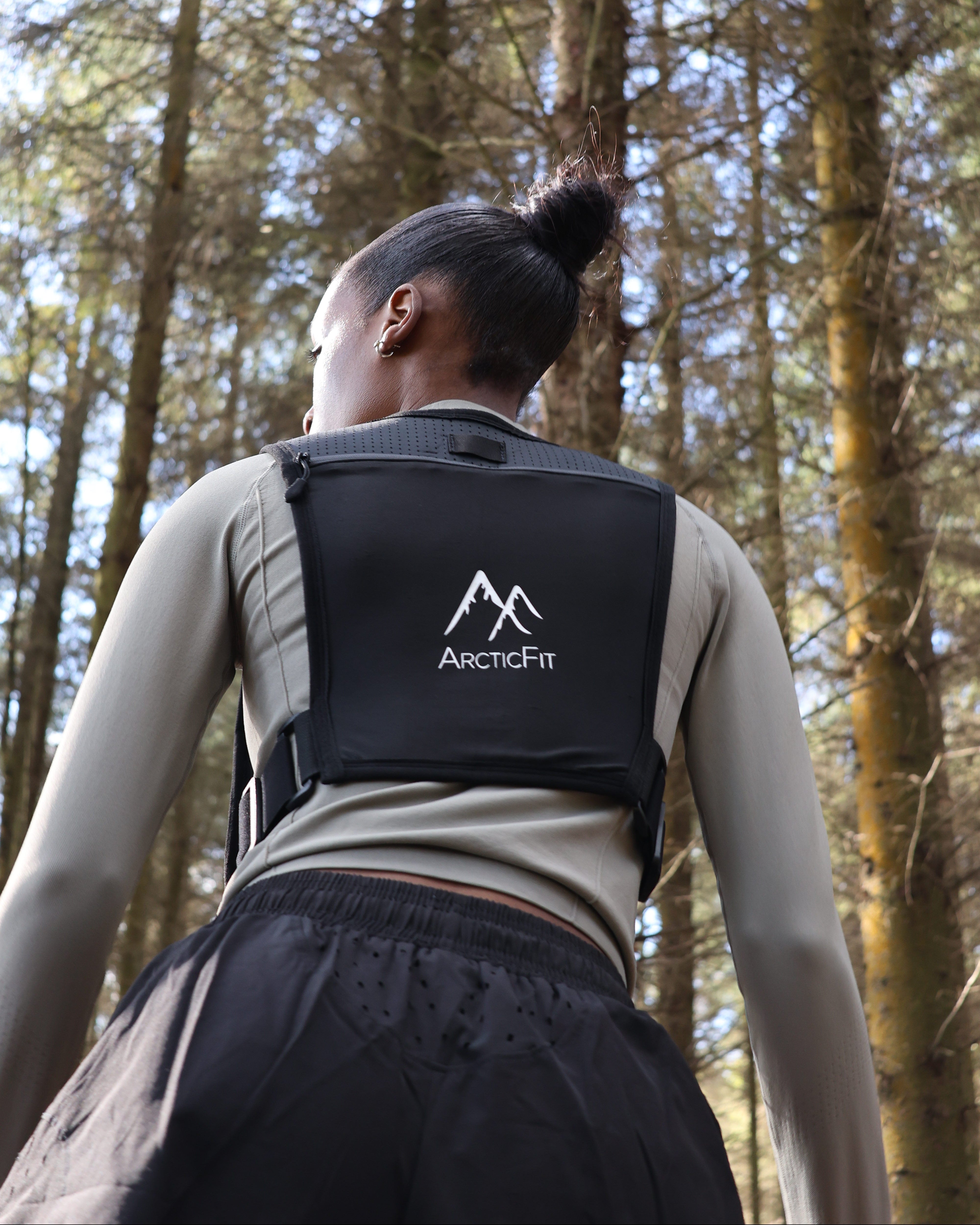 Black LED Running Vest-6