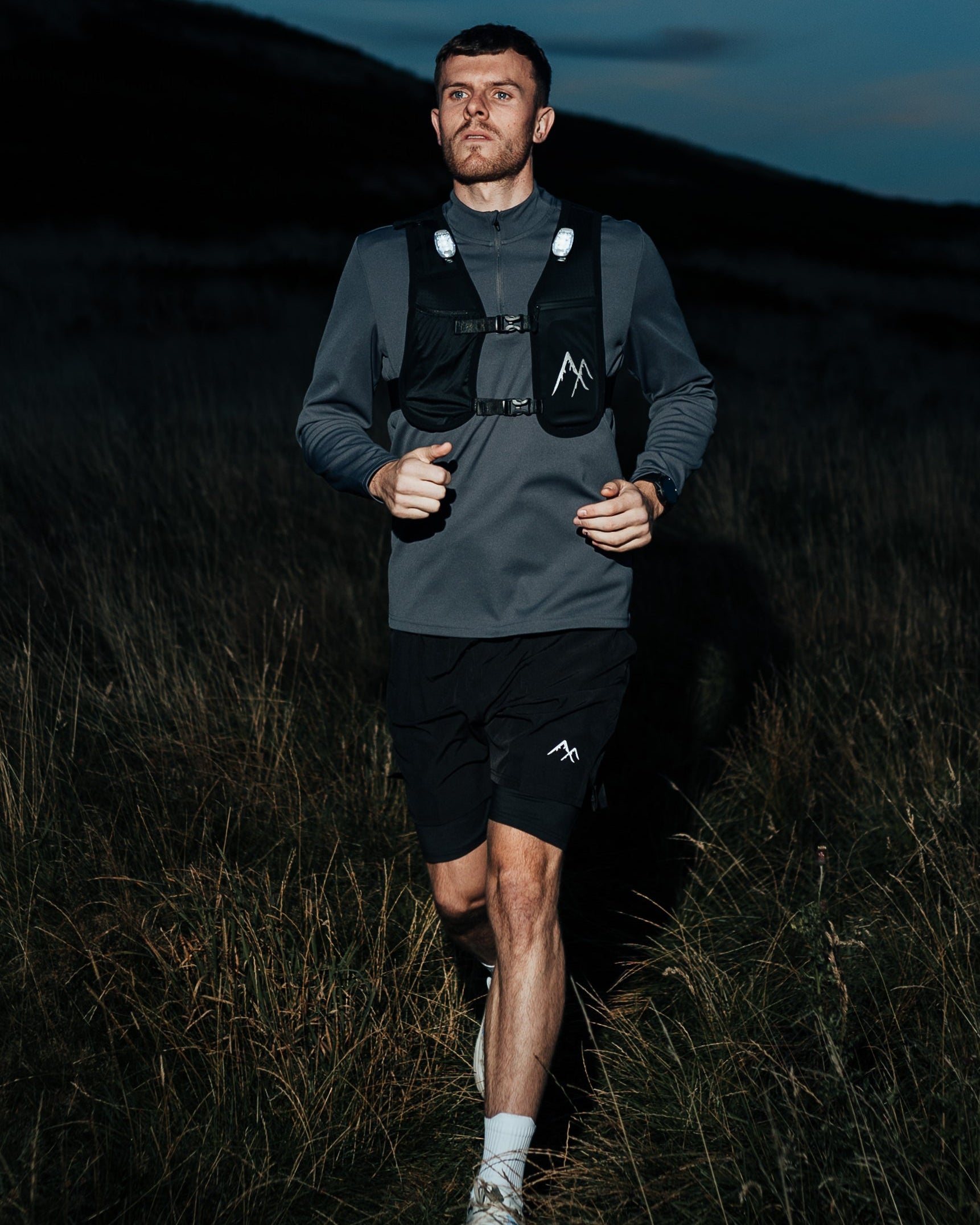 Led running vest at night
