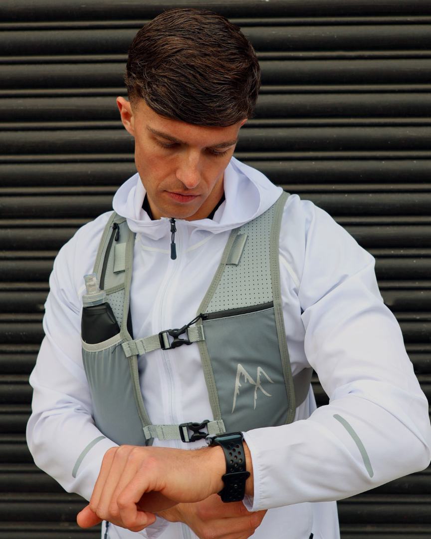 Grey mens running vest
