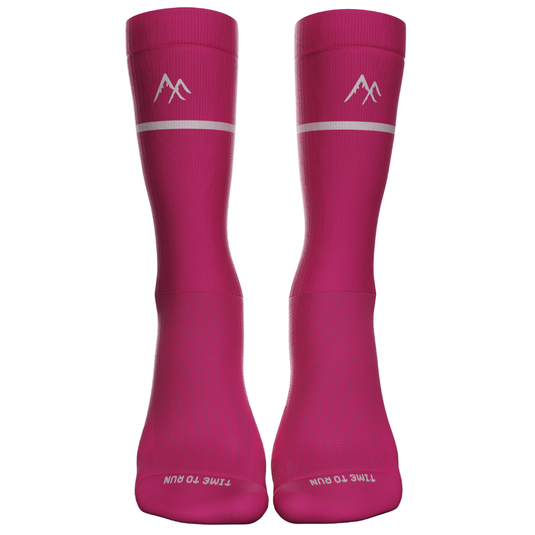 Pink running sock front