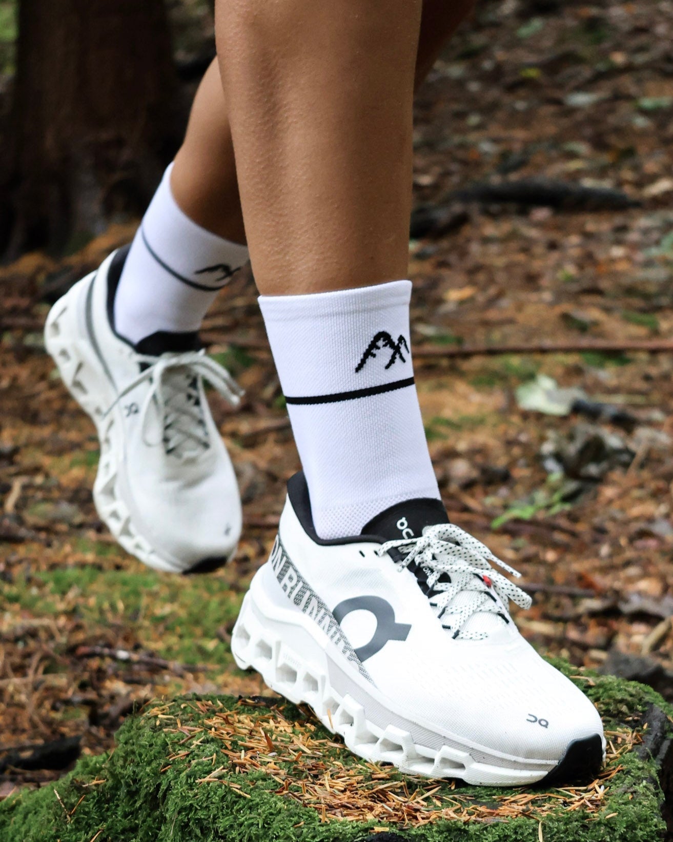 White long crew socks
