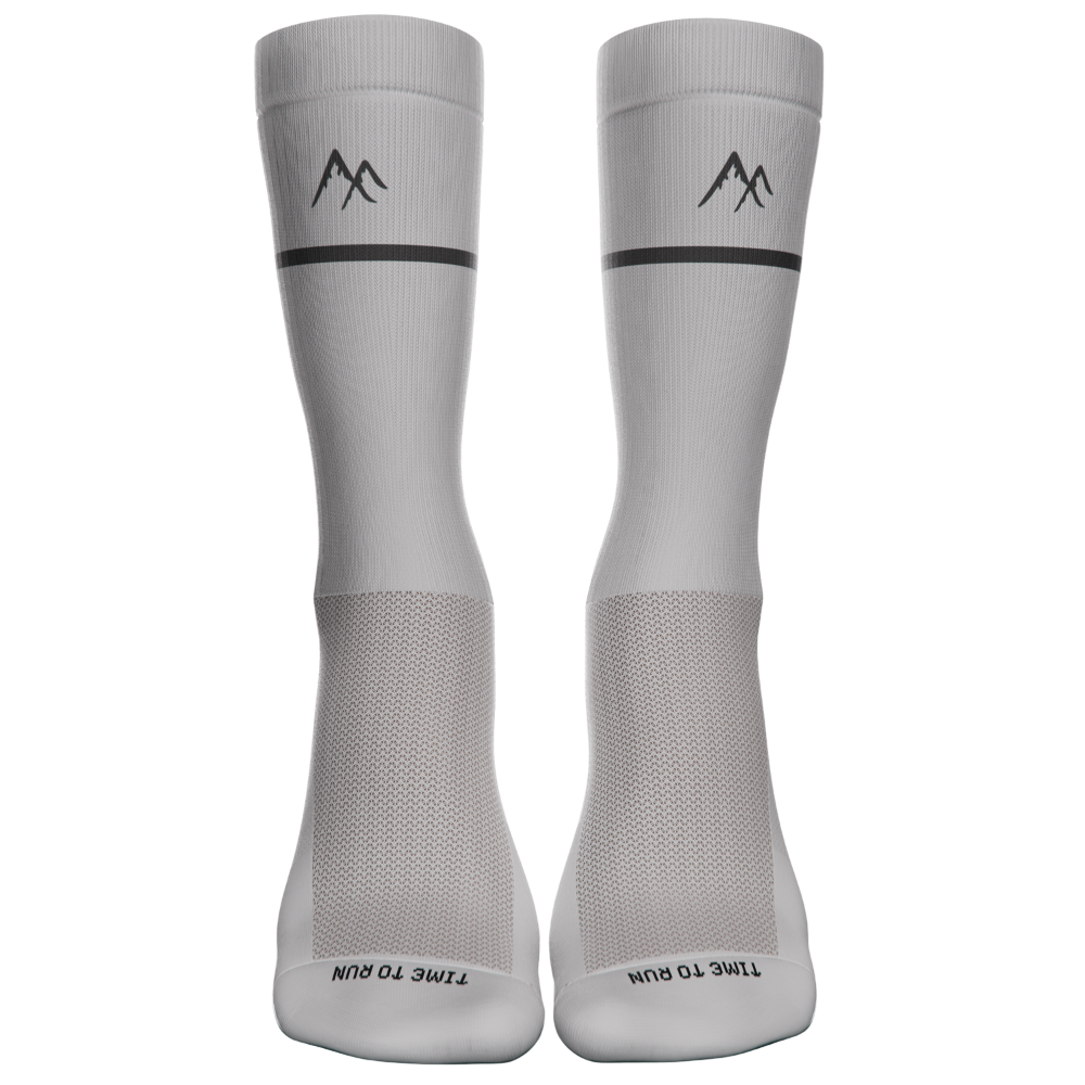 White running sock front