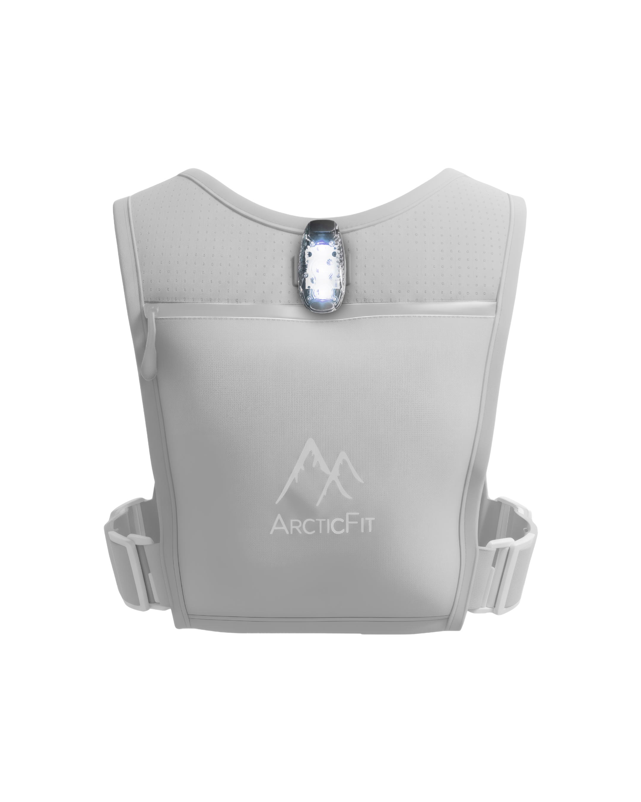 White running vest back